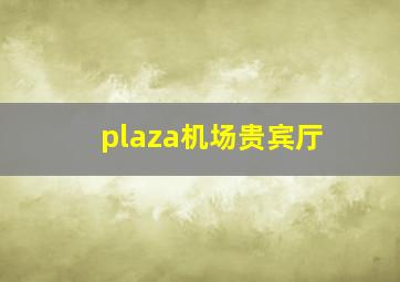 plaza机场贵宾厅