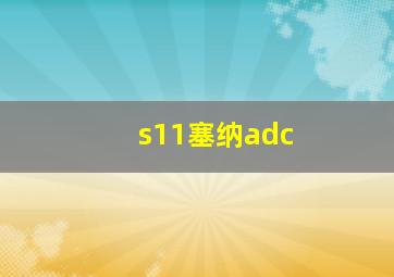 s11塞纳adc