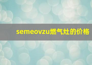 semeovzu燃气灶的价格