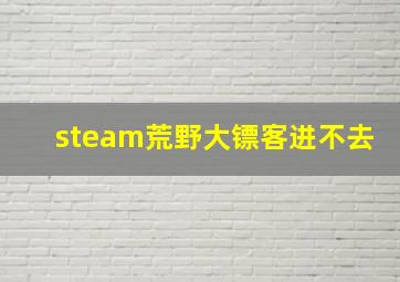 steam荒野大镖客进不去