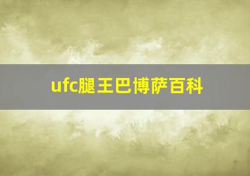 ufc腿王巴博萨百科