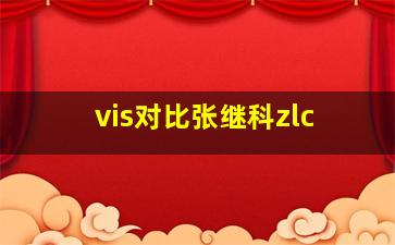 vis对比张继科zlc