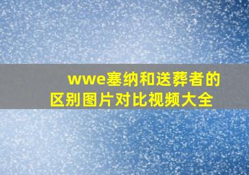 wwe塞纳和送葬者的区别图片对比视频大全