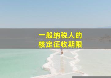 一般纳税人的核定征收期限