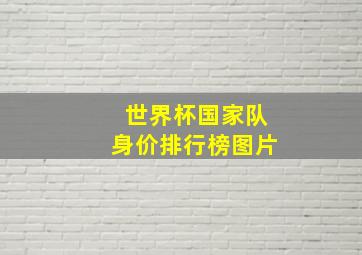 世界杯国家队身价排行榜图片