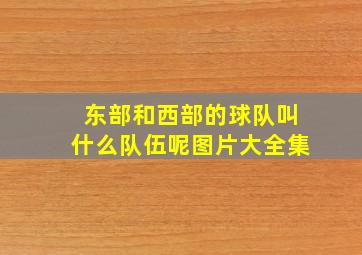 东部和西部的球队叫什么队伍呢图片大全集