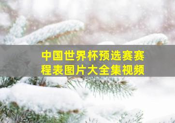 中国世界杯预选赛赛程表图片大全集视频