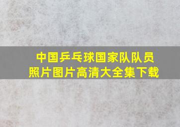 中国乒乓球国家队队员照片图片高清大全集下载