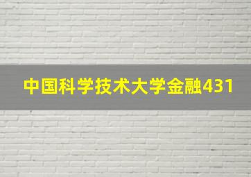 中国科学技术大学金融431