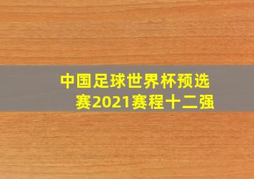 中国足球世界杯预选赛2021赛程十二强