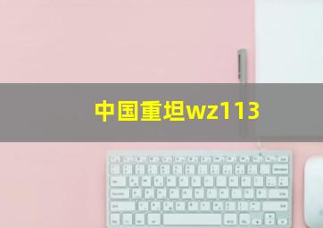 中国重坦wz113