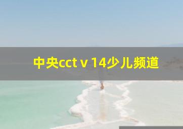 中央cctⅴ14少儿频道