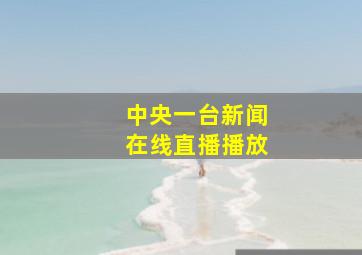 中央一台新闻在线直播播放