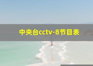 中央台cctv-8节目表