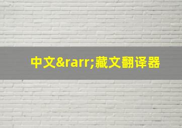 中文→藏文翻译器