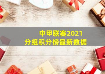 中甲联赛2021分组积分榜最新数据