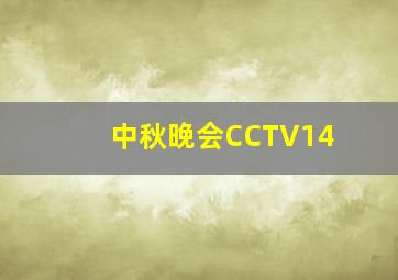 中秋晚会CCTV14