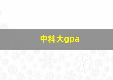 中科大gpa