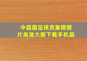 中超国足球员集锦图片高清大图下载手机版