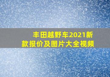 丰田越野车2021新款报价及图片大全视频