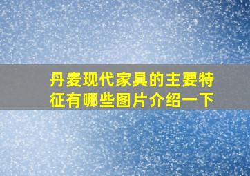 丹麦现代家具的主要特征有哪些图片介绍一下