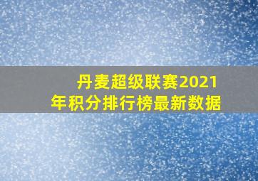 丹麦超级联赛2021年积分排行榜最新数据