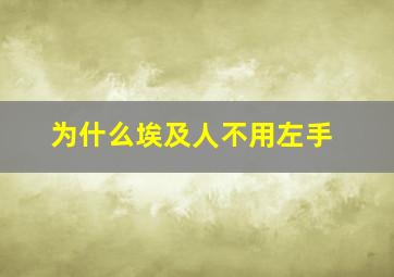 为什么埃及人不用左手