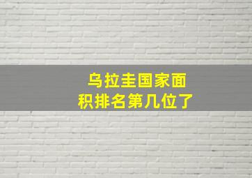 乌拉圭国家面积排名第几位了