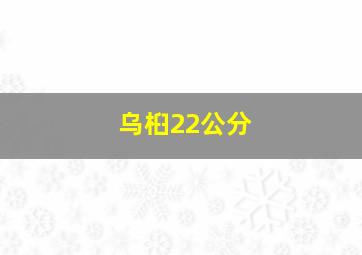 乌桕22公分