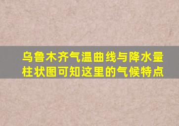 乌鲁木齐气温曲线与降水量柱状图可知这里的气候特点