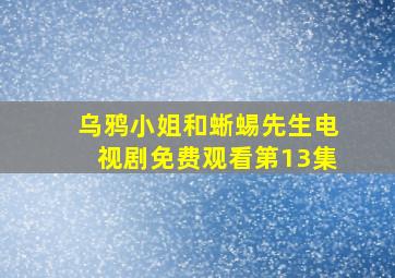 乌鸦小姐和蜥蜴先生电视剧免费观看第13集