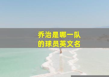 乔治是哪一队的球员英文名