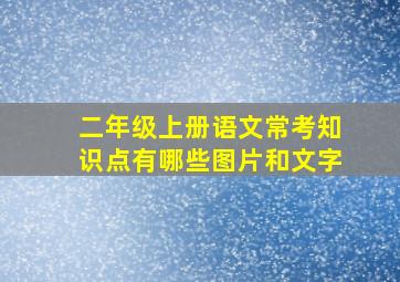 二年级上册语文常考知识点有哪些图片和文字