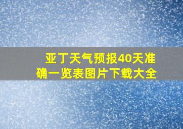 亚丁天气预报40天准确一览表图片下载大全