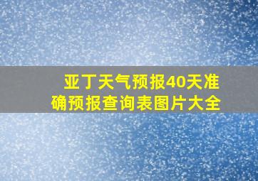 亚丁天气预报40天准确预报查询表图片大全