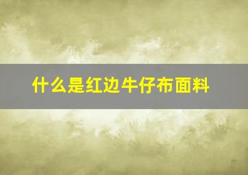 什么是红边牛仔布面料