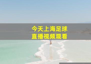 今天上海足球直播视频观看