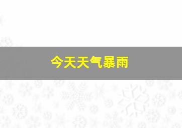 今天天气暴雨