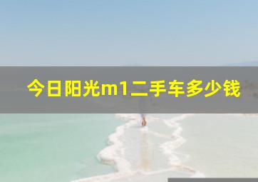 今日阳光m1二手车多少钱