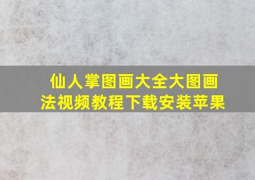 仙人掌图画大全大图画法视频教程下载安装苹果