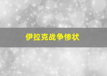 伊拉克战争惨状