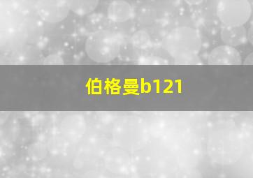 伯格曼b121