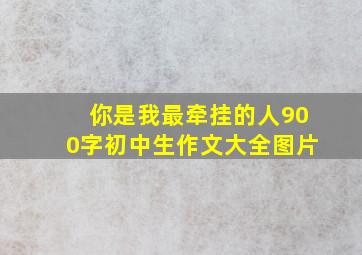 你是我最牵挂的人900字初中生作文大全图片