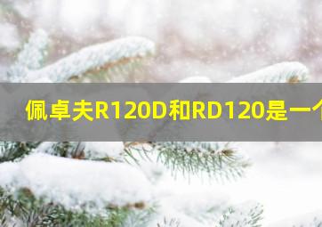 佩卓夫R120D和RD120是一个吗