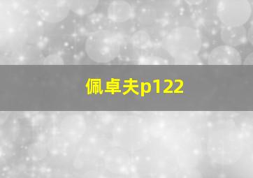 佩卓夫p122