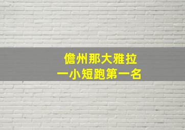 儋州那大雅拉一小短跑第一名