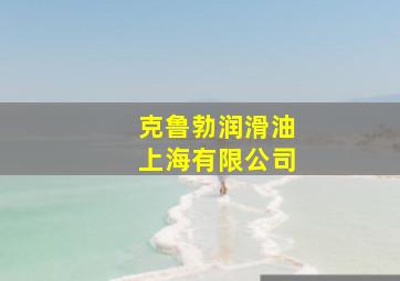 克鲁勃润滑油上海有限公司