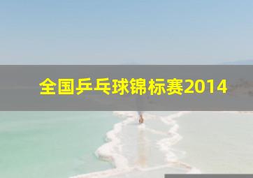 全国乒乓球锦标赛2014