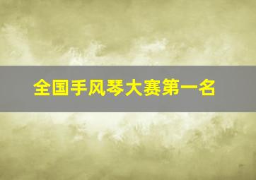 全国手风琴大赛第一名