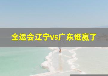 全运会辽宁vs广东谁赢了